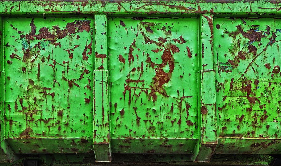 mulden, old, rusty, iron, dirty, dump truck, corrosion, rustic, weathered, rust