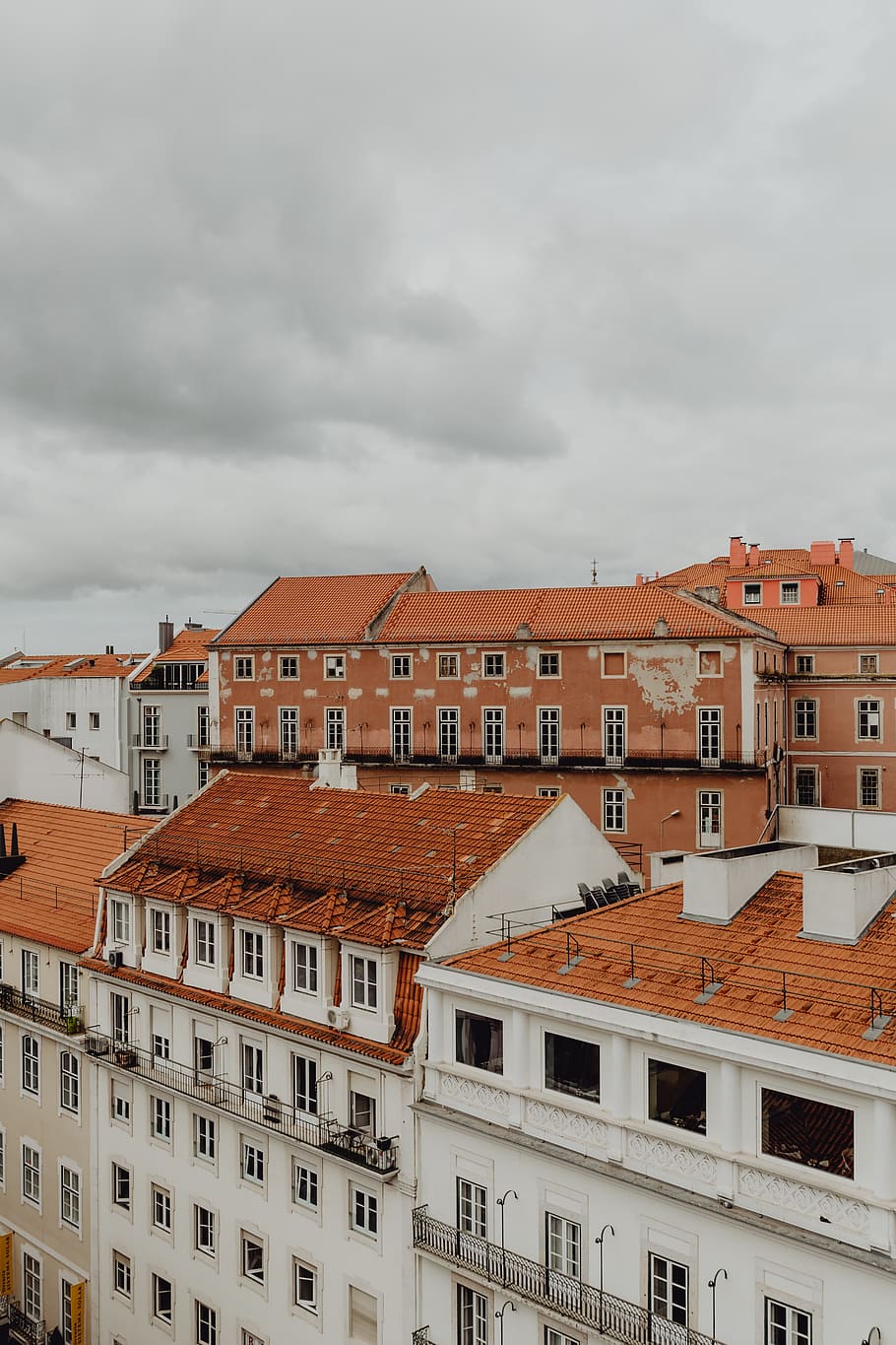 paisaje urbano, lisboa, portugal, día, arquitectura, edificios, casco antiguo, ciudad, europa, urbano