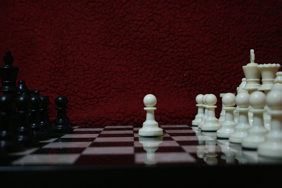 шахматы, игра, стратегия, король, вызов, играть, думать, белый, черный, соревнование