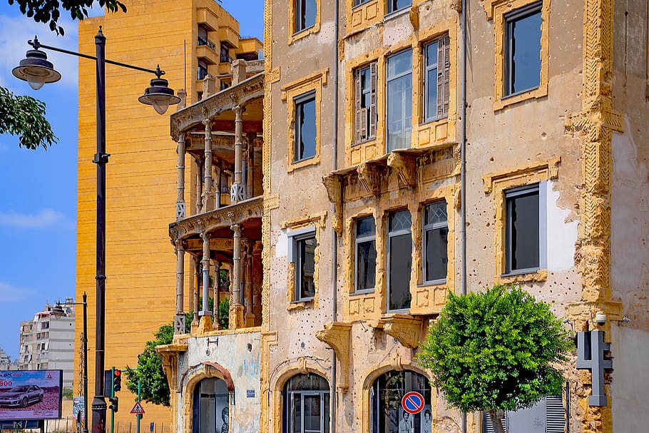 edificio, fachada, Beirut, museo, memoria, guerra, guerra civil, arquitectura, otomana, casa Barakat