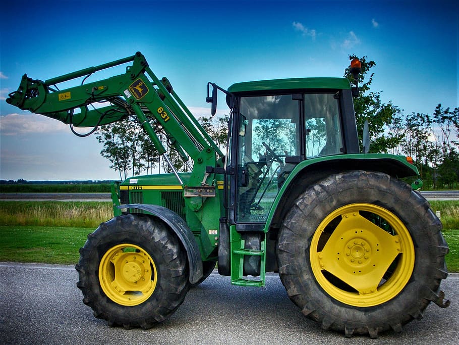 john deere, john deere 6110, traktor, pertanian, mesin kerja, landtechnik, tunda, mesin pertanian, kendaraan komersial, kendaraan