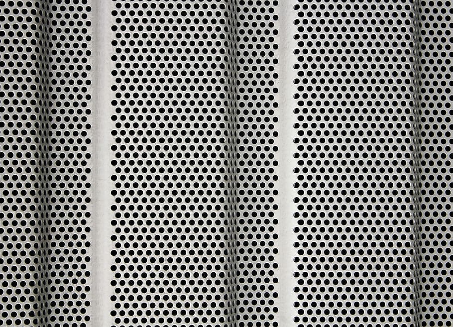 perforated sheet, sheet, holes, pattern, metal, background, texture, wall, wall tiling, regularly