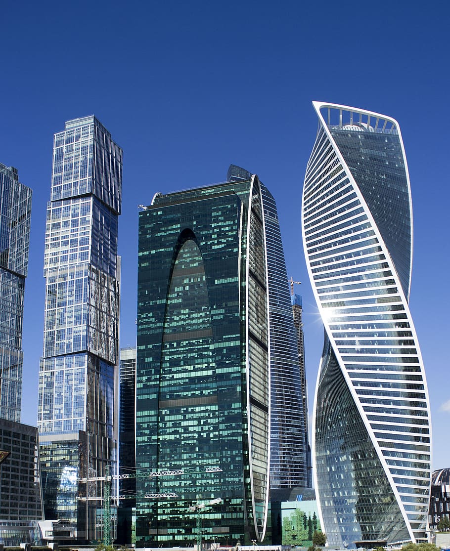 moscow, moscow city, russia, skyscraper, megalopolis, city, building, architecture, skyscrapers, sky