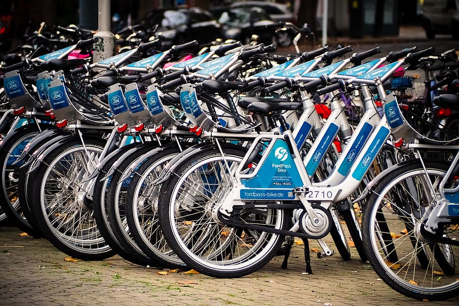 bicycles, bikes, wheel, rental bike, leisure, series, means of transport, cycling, rent, city bike