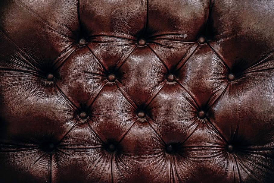coklat, kulit, sofa, close-up ekstrim, pola, latar belakang, close-up, bingkai penuh, bertekstur, furnitur