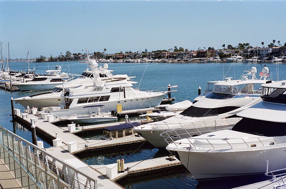 newport, yachts, boats, docks, water, rich, wealthy, sunny, sunshine, houses