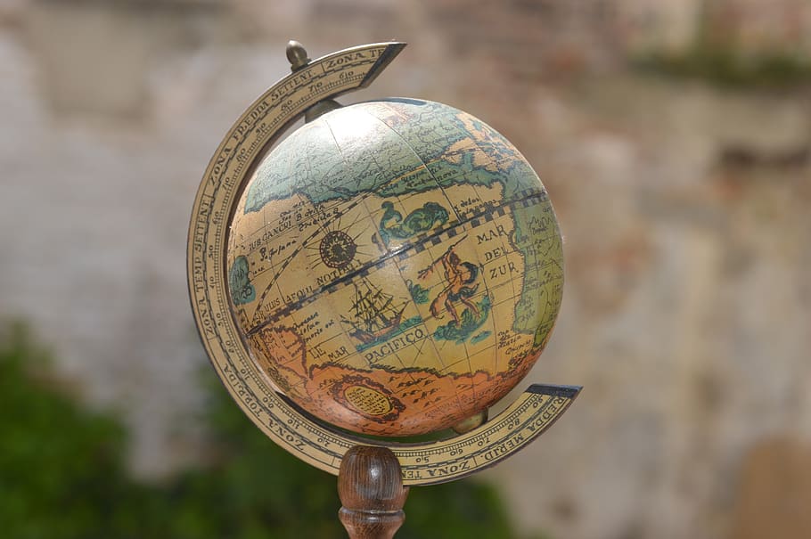 tierra, planisferio, mapa del mundo, globo, internacional, global, continente, planeta, ex, retro