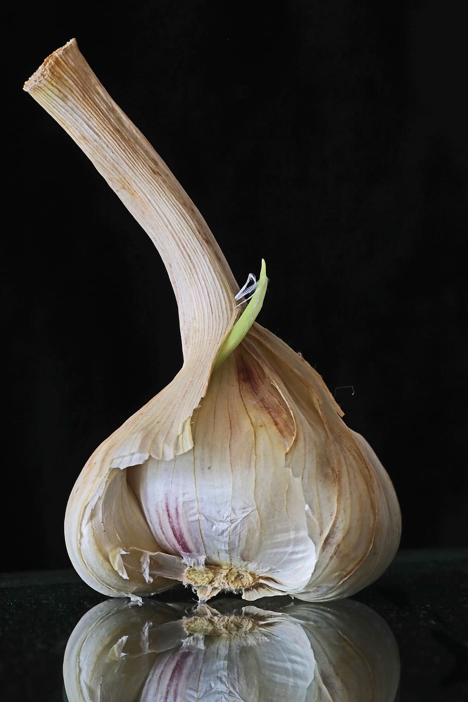 garlic, food, substantial, clove of garlic, black background, food and drink, indoors, freshness, studio shot, close-up