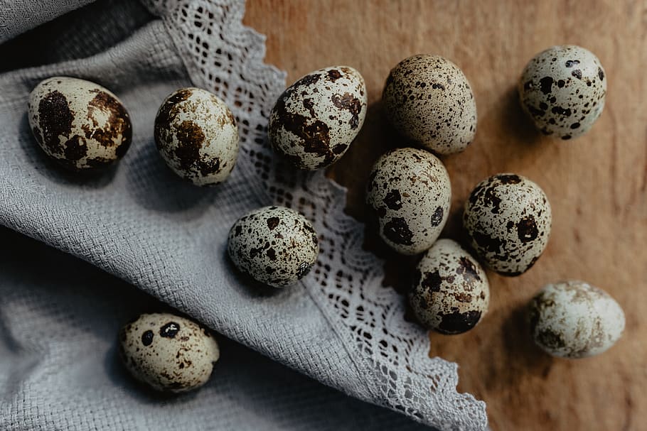 quail eggs, food, eggs, easter, quail, food and drink, indoors, freshness, group of objects, close-up