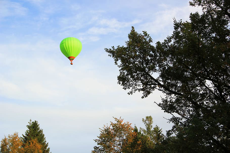 udara, balon, langit, biru, warna-warni, baloon, musim panas, kesenangan, terbang, olahraga