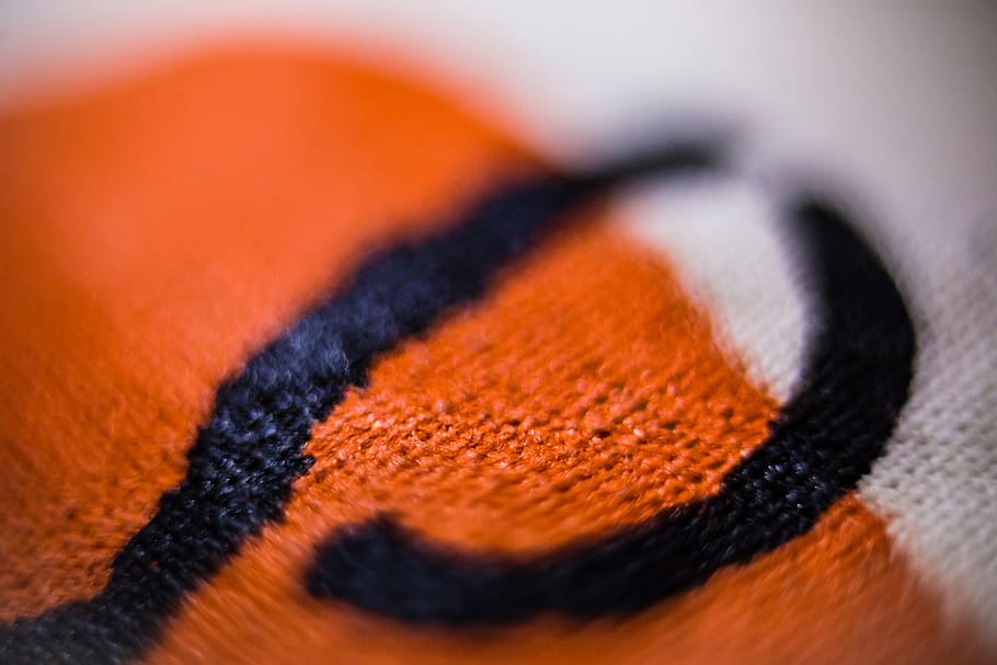 tecido, laranja, close-up, ninguém, temas de animais, foco seletivo, close-up extremo, um animal, têxtil, parte do corpo animal