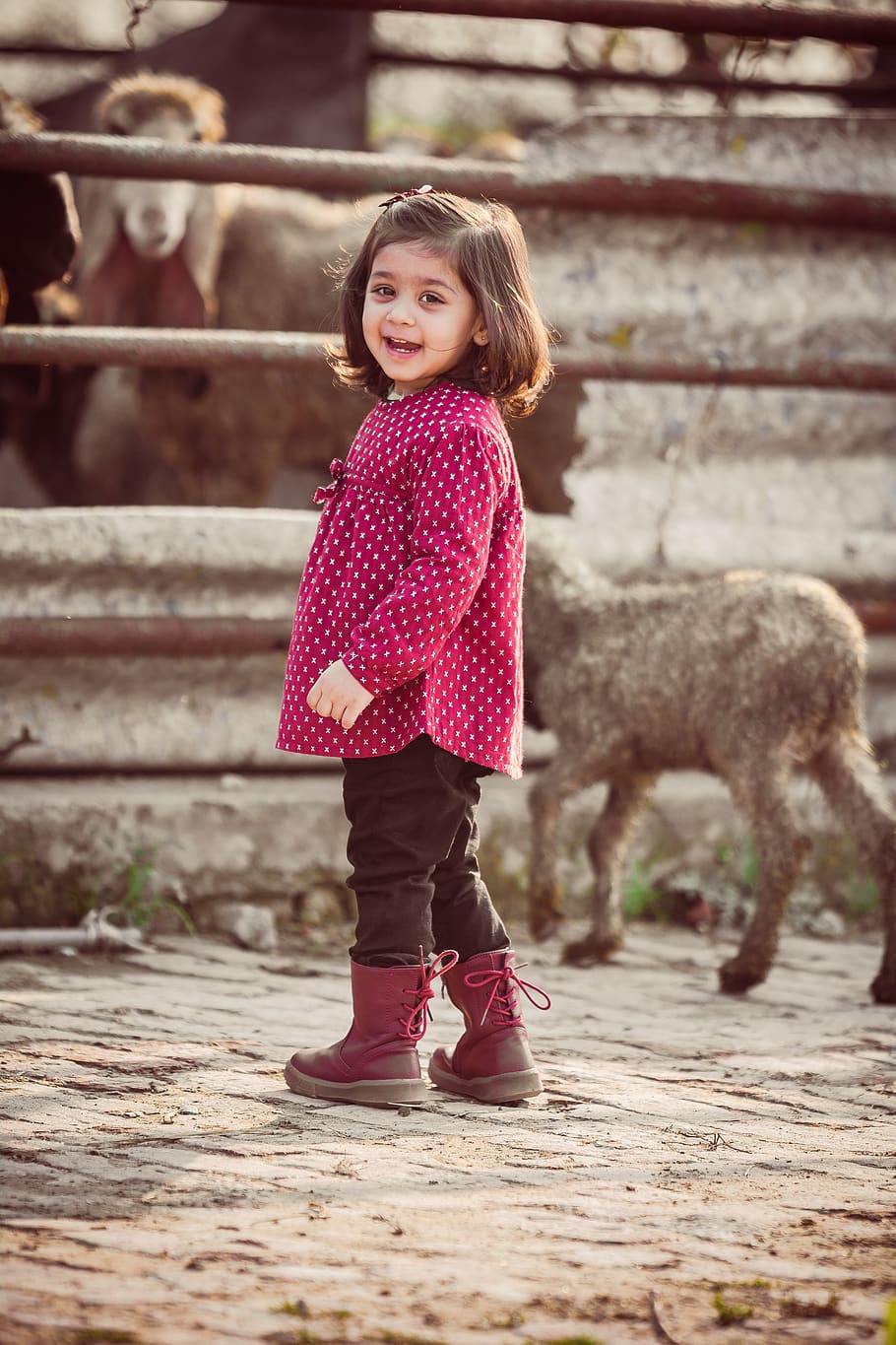 kids, farm, fields, child, cute, nature, family, girl, young, little