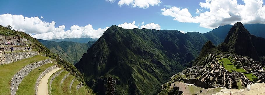 machu picchu, peru, travel, mountain, scenics - nature, sky, cloud - sky, mountain range, beauty in nature, landscape