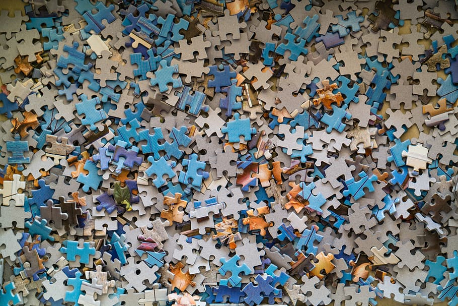 puzzle, piece, tile, jig, jigsaw, game, solution, match, fit, color