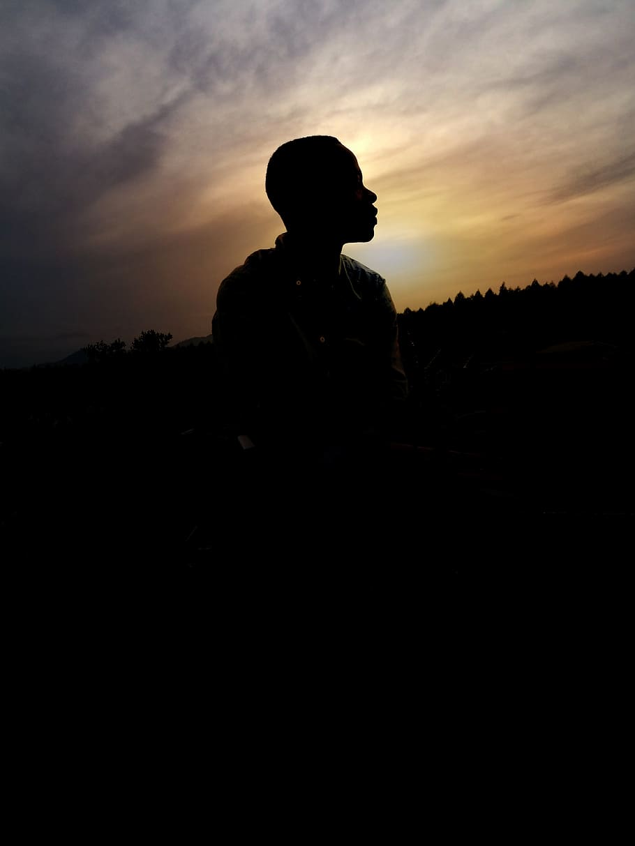 sun, sunset, inspiration, man, boy, the evening sky, twilight, sunrise, dom, silhouette