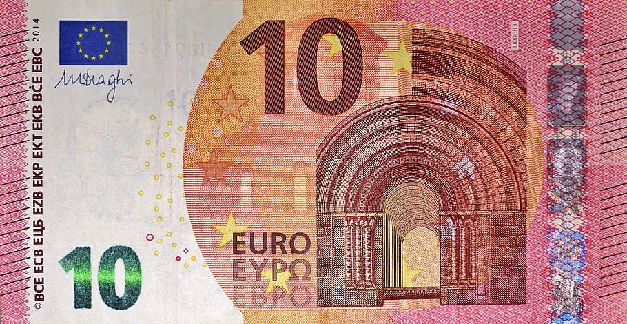 billete de un dólar, 10 euros, moneda, papel moneda, efectivo y equivalentes de efectivo, billetes, pagar, negocios, mundo financiero, finanzas