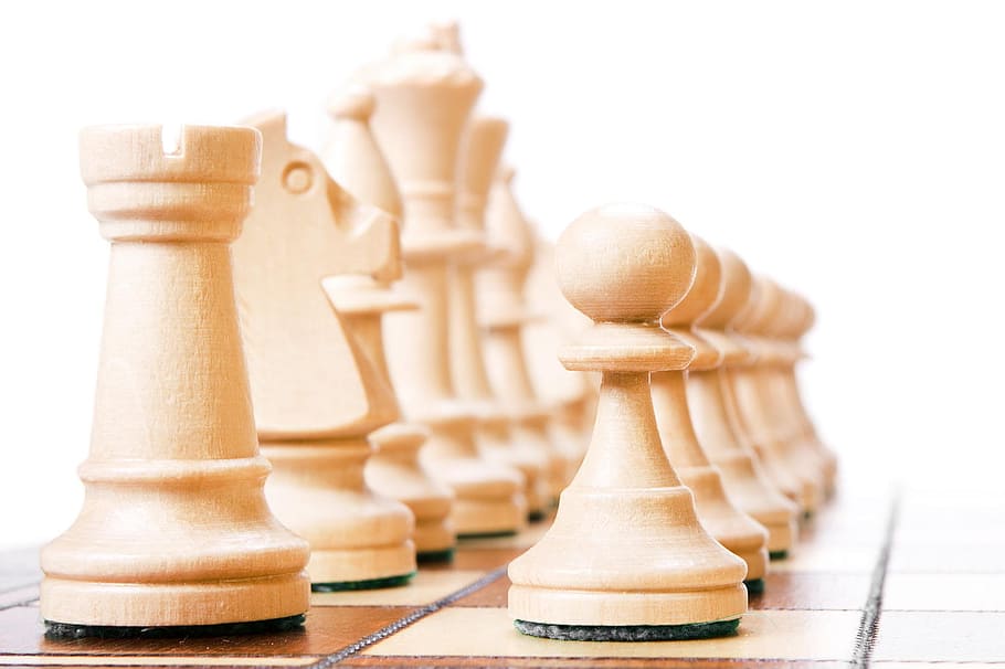 chess, pawn, leadership, leader, fight, square, leisure, chessboard, white, battlefield