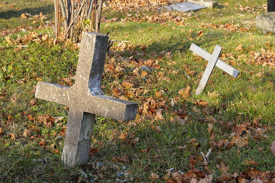 old cemetery gravestones., abandoned, ancient, antique, autumn, background, cemetery, christian, cross, dead