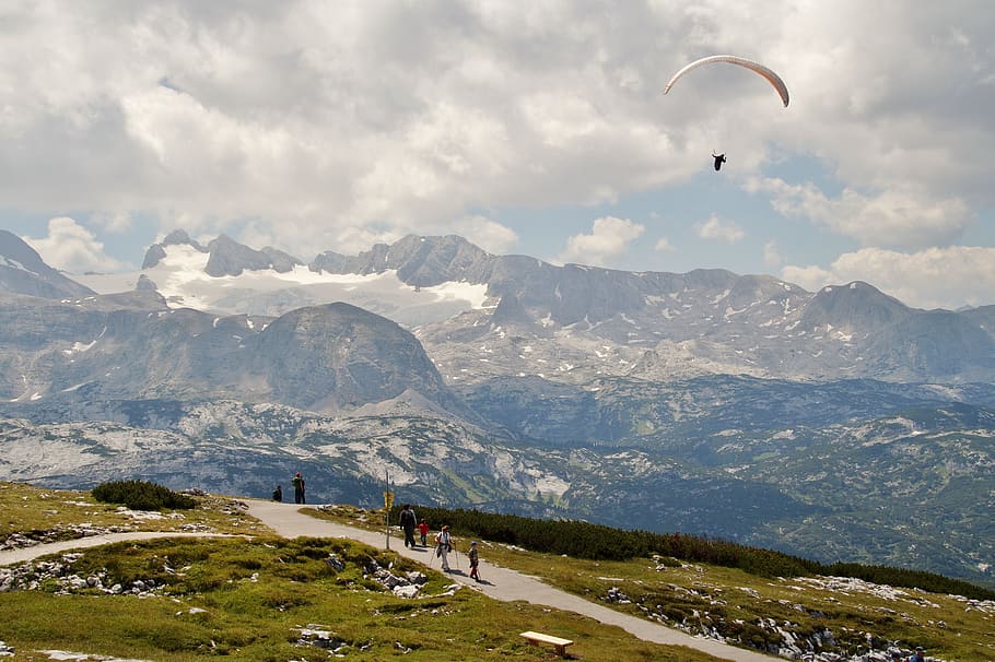 dachstein, austria, alps, alpine, top, summer, mountains, panorama, view, scenic