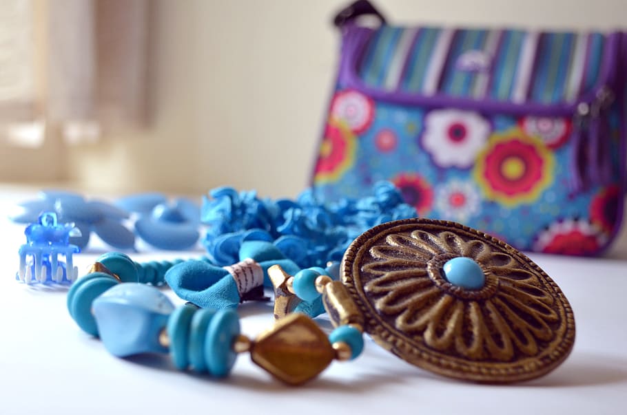 girl stuff, accessories, bag, beauty, blue, ethnic, fashion, jewellery, ornaments, woman