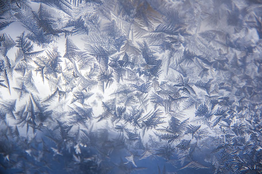 frost, window, cold, winter, icy, frosty, blue, texture, backgrounds, full frame