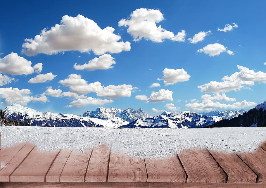 clouds, mountains, snow, background, landscape, nature, alpine, panorama, scenic, assembly