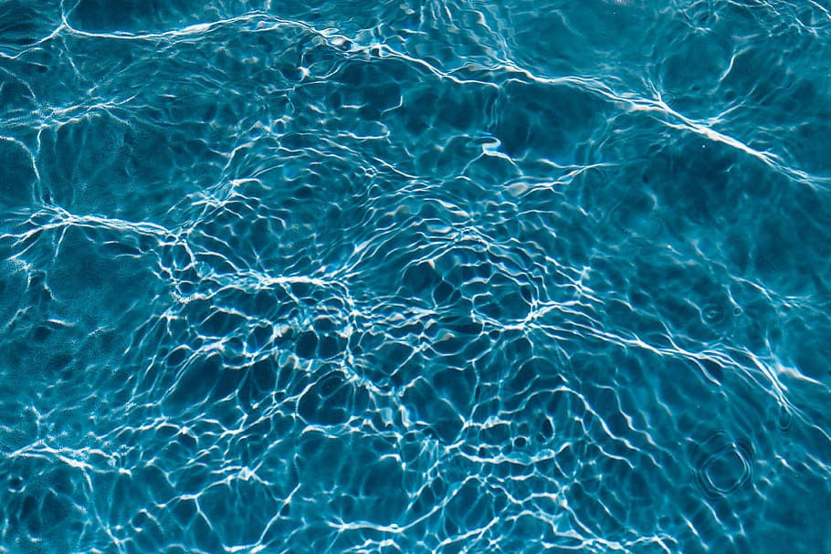 ondulado, superficie del agua, natación, piscina, agua, ola, resumen, fondo, soleado, reflexión