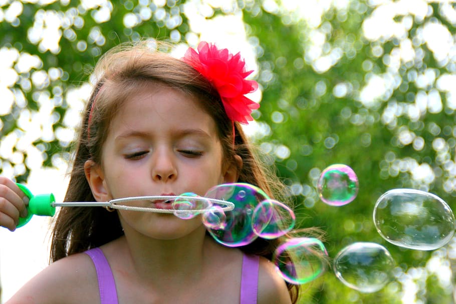 Girl, kid, children, bubbles, soap, human, activity, bubble, childhood, blowing