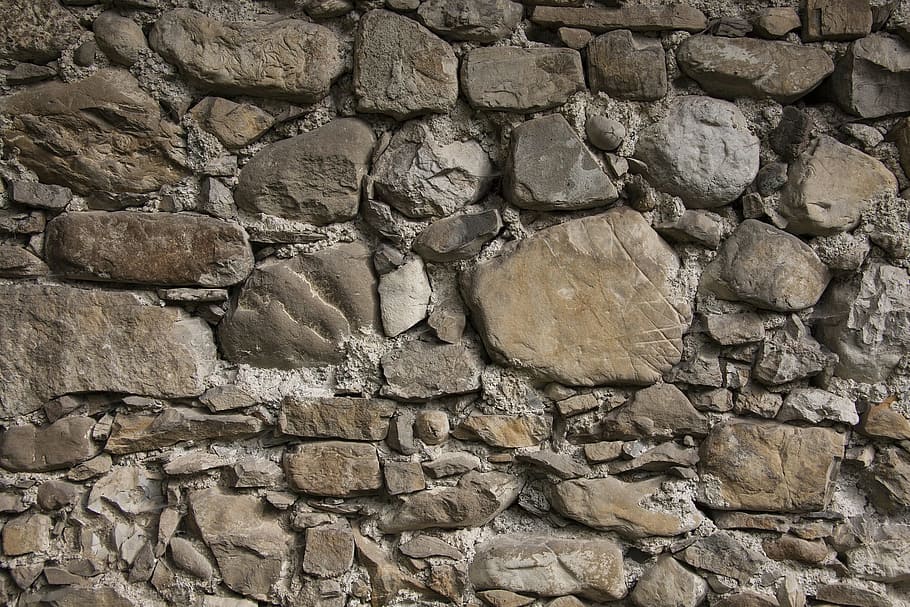 piedra, roca, rocoso, textura, pared, muro de piedra, sólido, marco completo, muro, fondos
