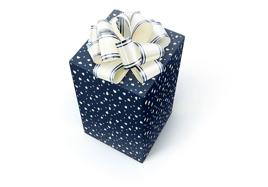 present, wrapping, isolated, decoration, bowing, anniversary, holiday, celebration, xmas, christmas