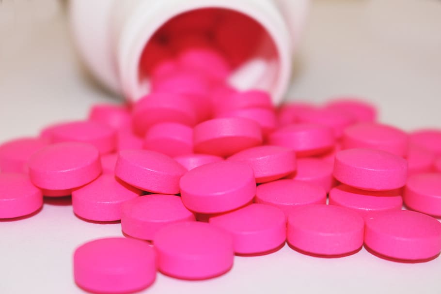 pil obat merah muda, berbagai, dokter, obat, obat-obatan, medis, kedokteran, perawat, farmasi, pil