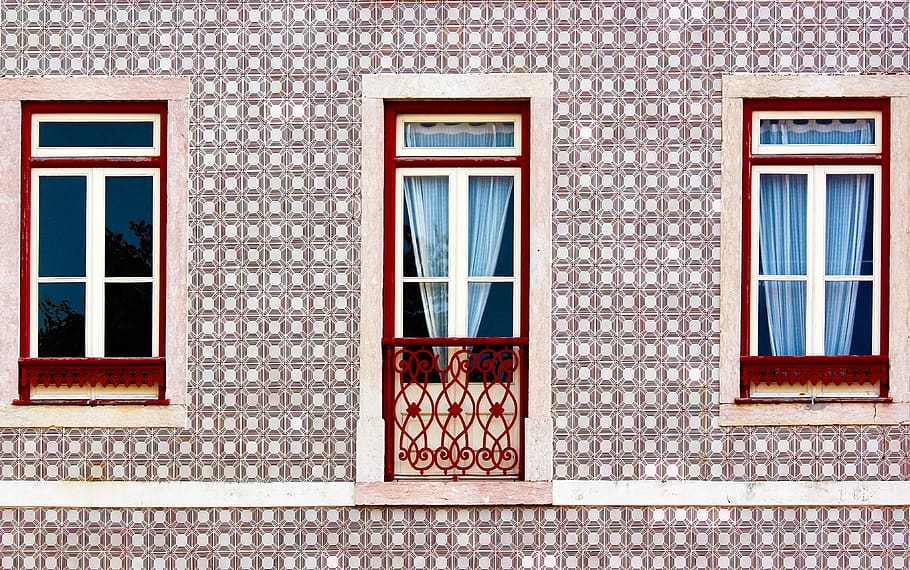 portugal, lisbon, window, tiles, failure, lisboa, city, europe, travel, architecture