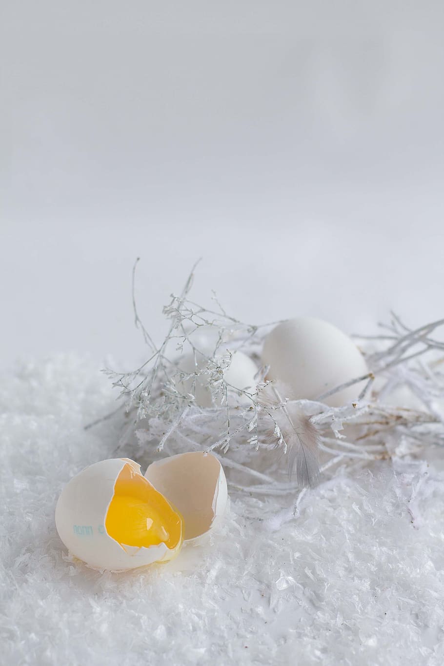 egg, white, easter, edible, straw, still life, close-up, food and drink, nature, white color