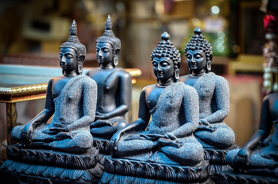 cerâmica de buda, -, figuras de barro, budismo, buda, estátua, religião, ásia, asiático, budista