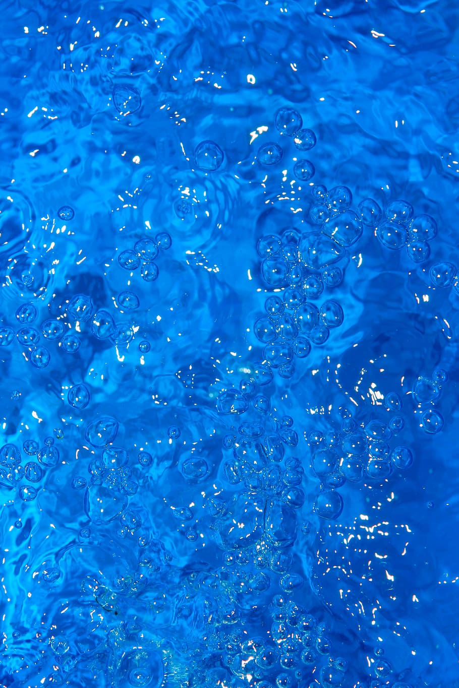 Fondo, baño, azul, botella, burbuja, limpio, claro, close-up, primer plano, frío