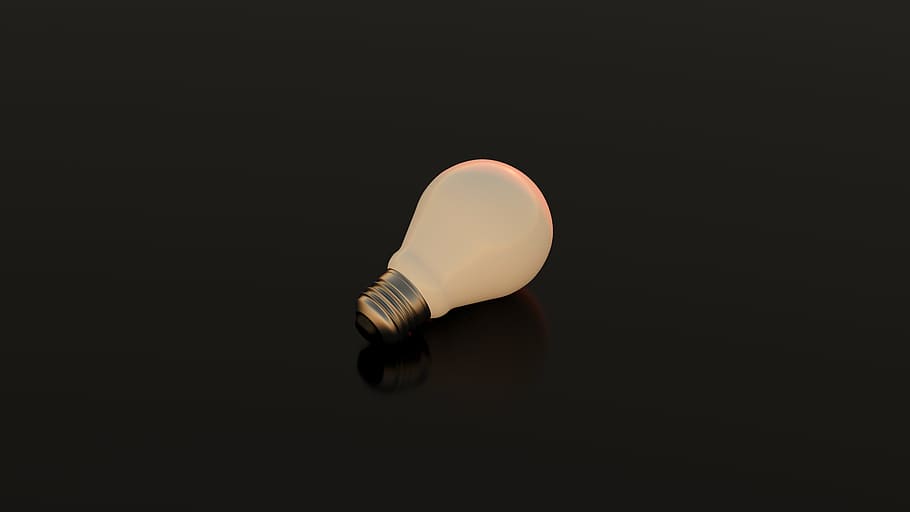 incandescent, light, bulb, lamp, electricity, energy, power, light bulb, studio shot, black background