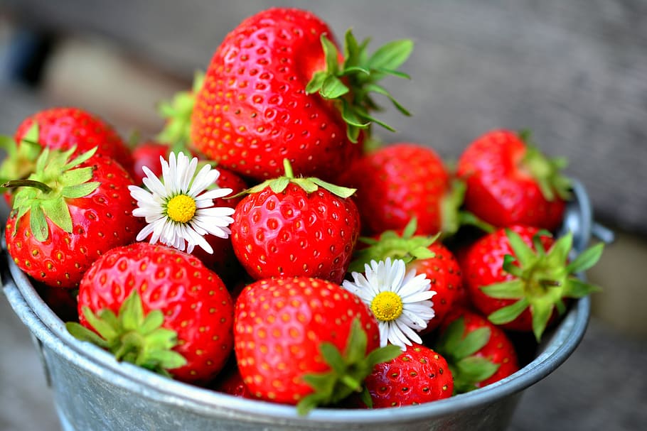 strawberries, fruits, fruit, eat, red, food, sweet, vitamins, delicious, fresh