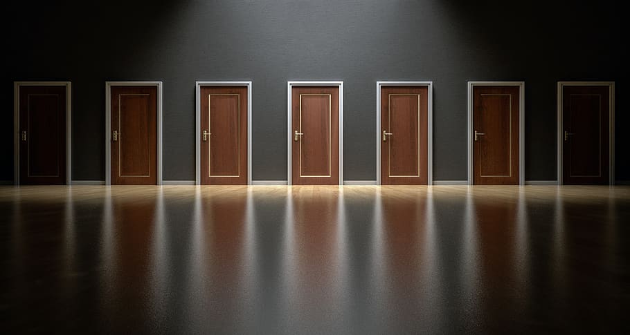doors, choices, choose, open, decision, opportunity, choosing, career, option, entrance