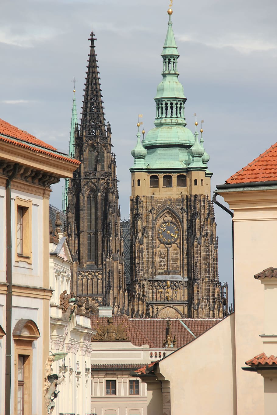 tower, praha, travel, prague, summer, building, historic, sightseeing, czech, city