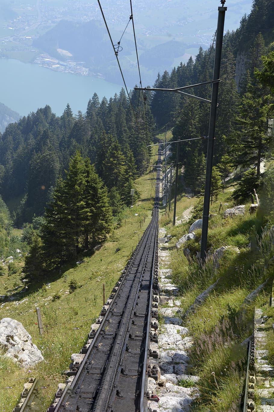 rails, rack railway, pilatus, train, mountain railway, transport, rail traffic, mountains, switzerland, gleise