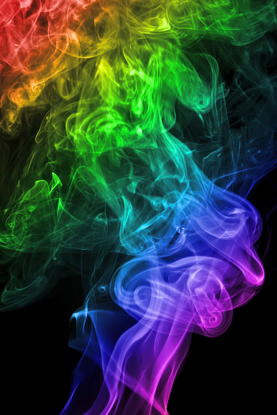 asap, bau, warna, aroma, abstrak, latar belakang, aromaterapi, pola, latar belakang hitam, keramaian