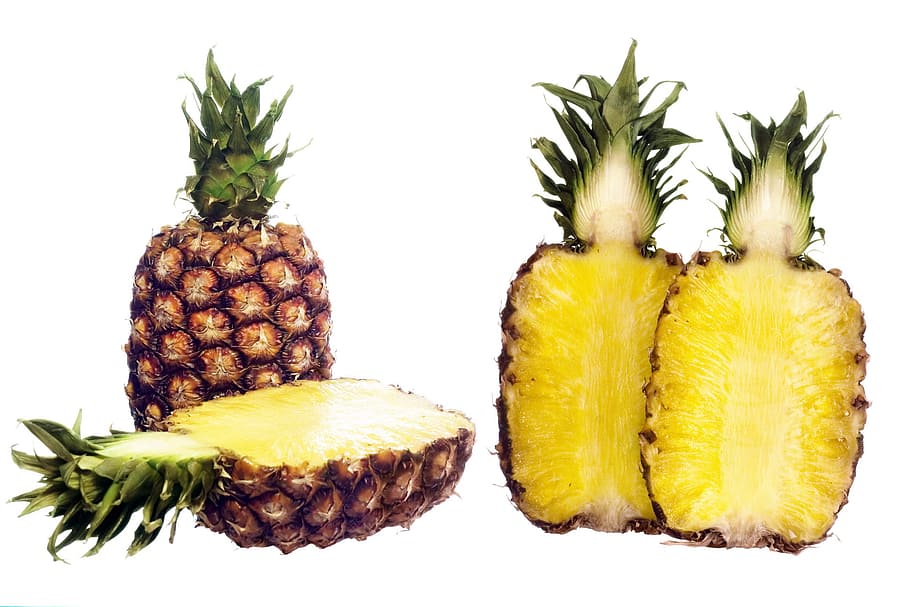 ananas, background, slice, citrus, delicious, eat, food, fresh, fruit, health