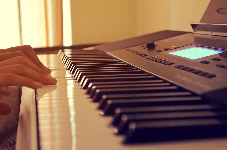 musical keyboard #2, education, leisure, music, piano, play, musical equipment, musical instrument, one person, indoors