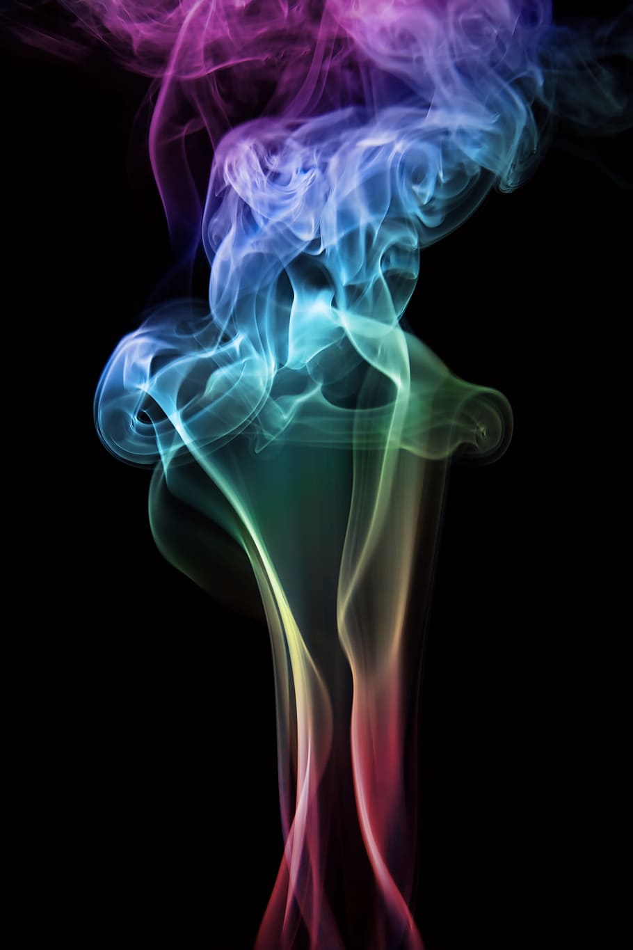 abstract, aroma, aromatherapy, background, color, smell, smoke, smoke - physical structure, black background, studio shot