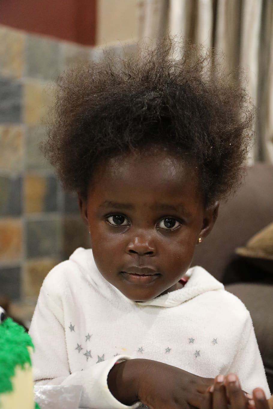 baby girl, black child, african, kid, daughter, child, childhood, portrait, front view, one person