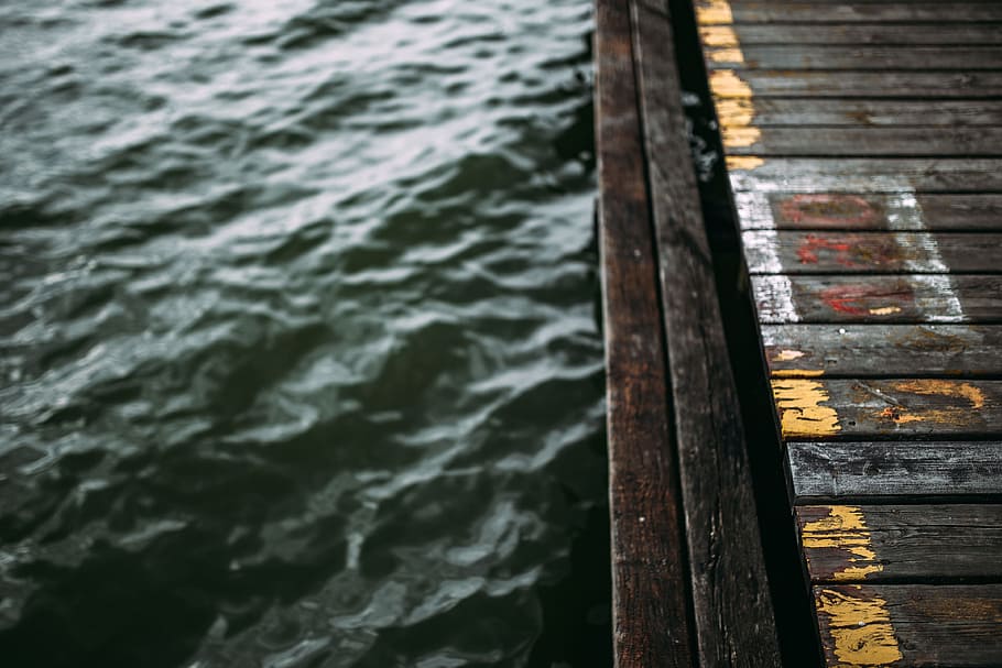 old, pier, lake, day, summer, vintage, waterscape, wooden, wood, water