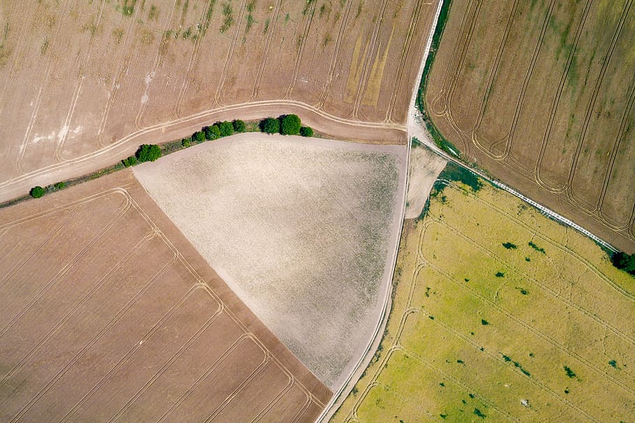 amazing, air view, field, sky, aerial view, environment, landscape, rural scene, land, tranquility