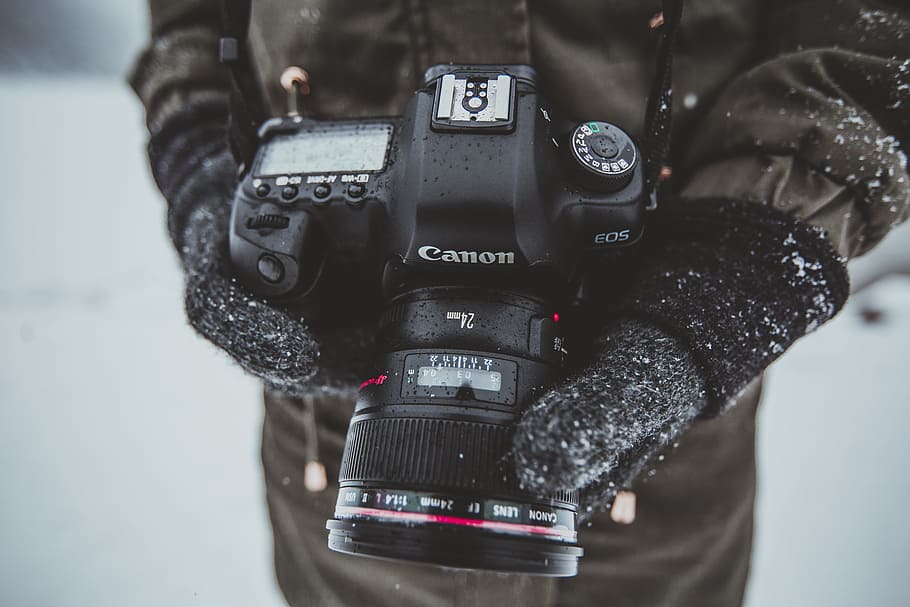 invierno, nieve, cámara, fotógrafo, fotografía, foto, canon, canon 5d, lente, frío