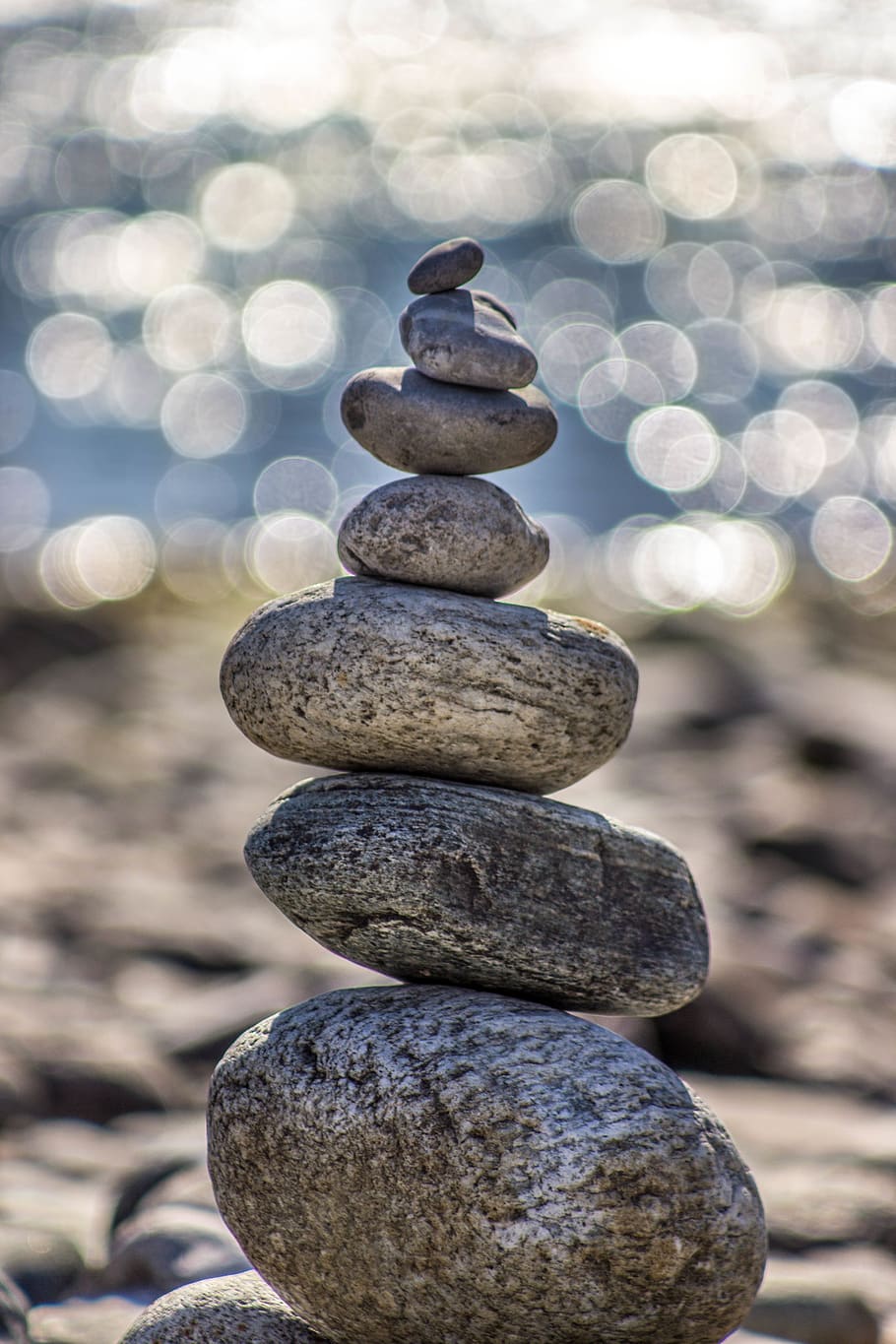 stones, pebbles, round, stack, zen stones, zen, stone background, natural, material, coast