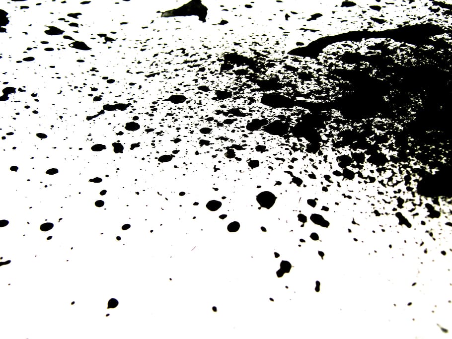 splatter, splattered, paint, spray, background, white, blob, ink, dirt, splashing